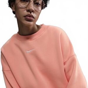 Coral Pink Oversized Nike Sweatshirt